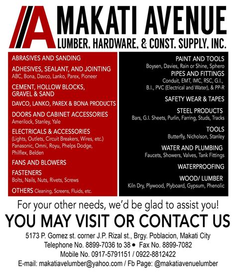 construction supply near me|Makati Avenue Lumber Hardware And Construction Supply, Inc..